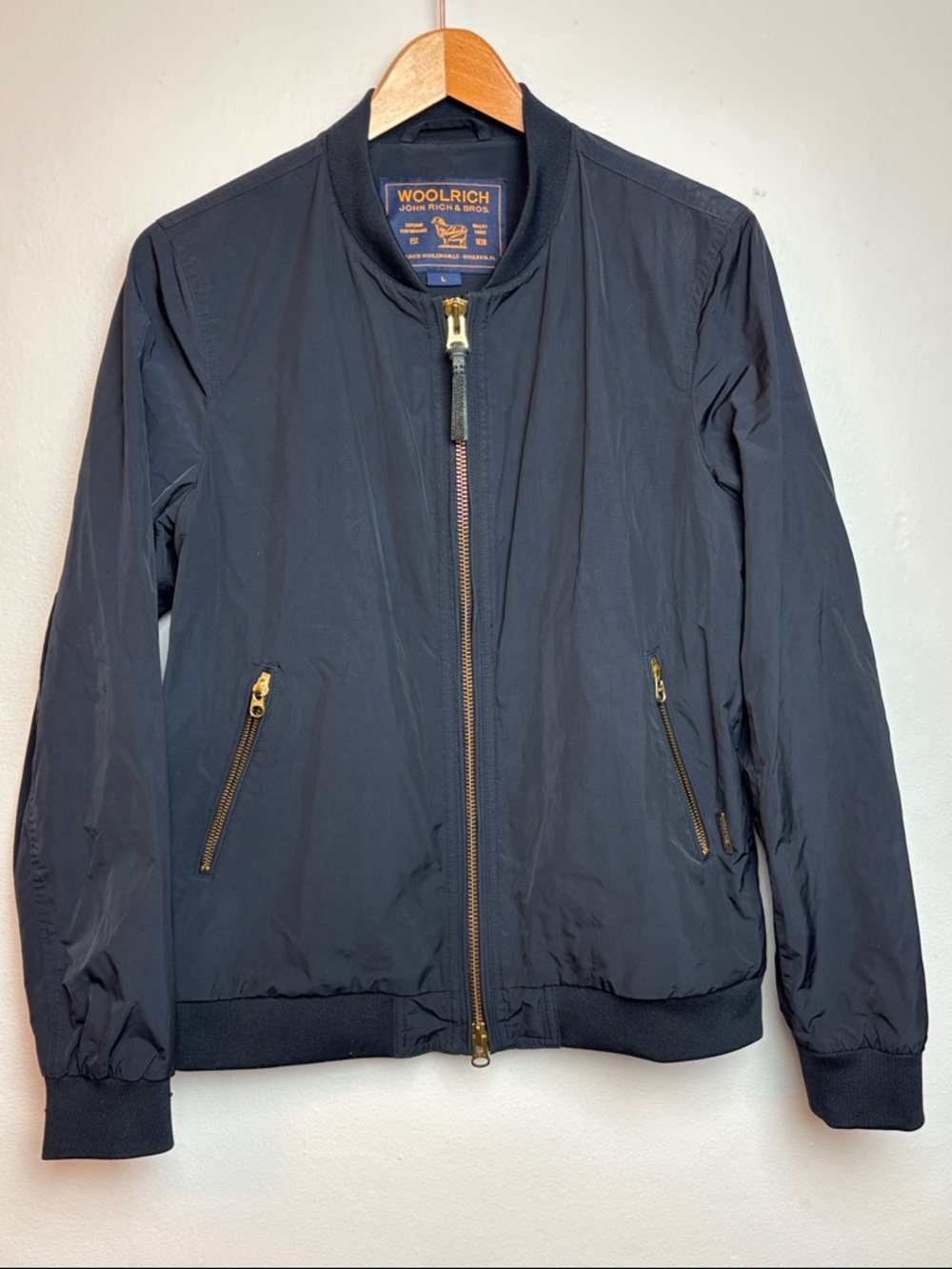 Woolrich John Rich & Bros Women’s Large Black Charlotte Bomber Jacket